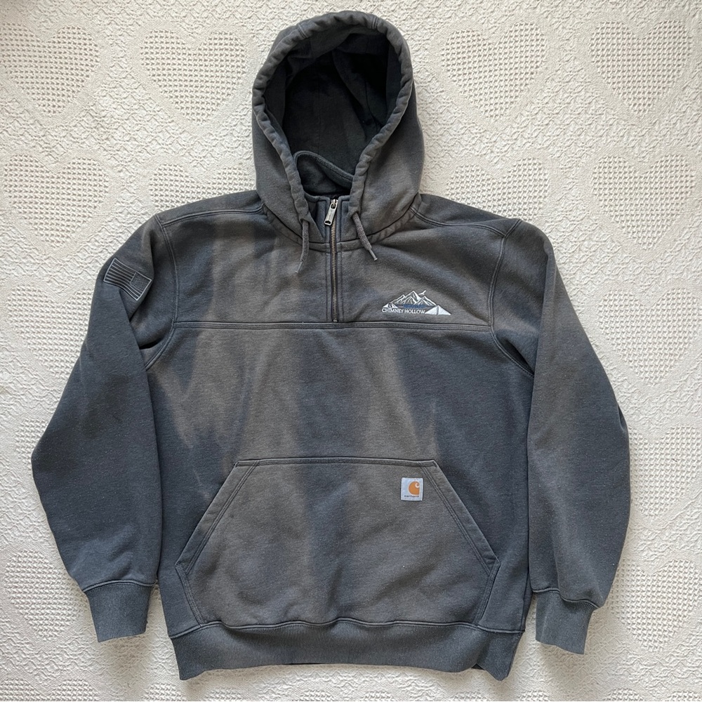 Vintage Carhartt Half Zip Rain Defender Hoodie Jacket